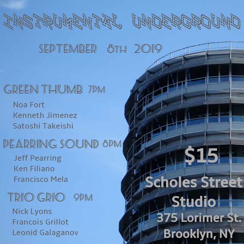 Instrumental Underground at Scholes Street Studio